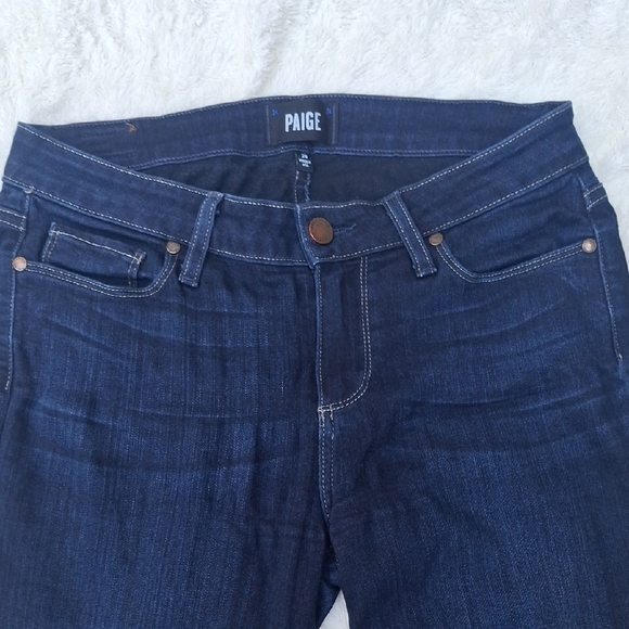 PAIGE Blue Skinny Jeans Classic Fit - Picture 2 of 10